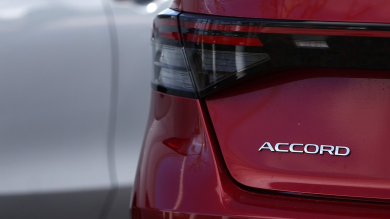 Honda Accord trunk lid with Accord name badge