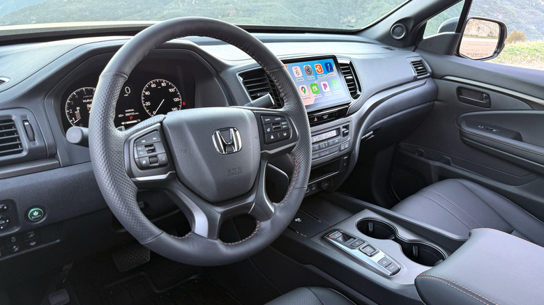 2026 Honda Ridgeline TrailSport Steering Wheel and Dashboard
