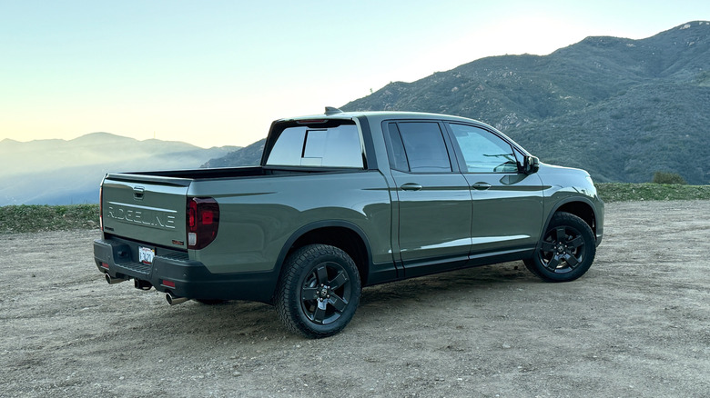 2026 Honda Ridgeline TrailSport Parked in the Mountains