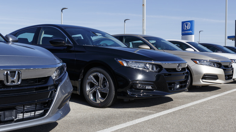 honda cars in parking lot