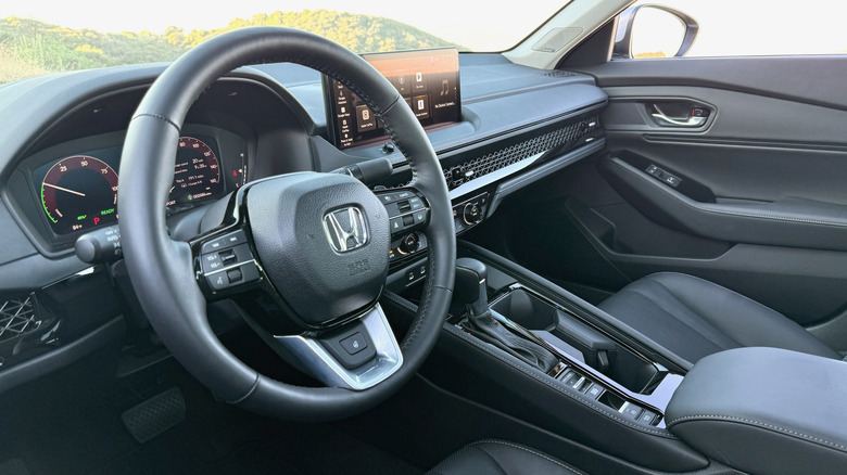 2026 Honda Accord steering wheel and dashboard