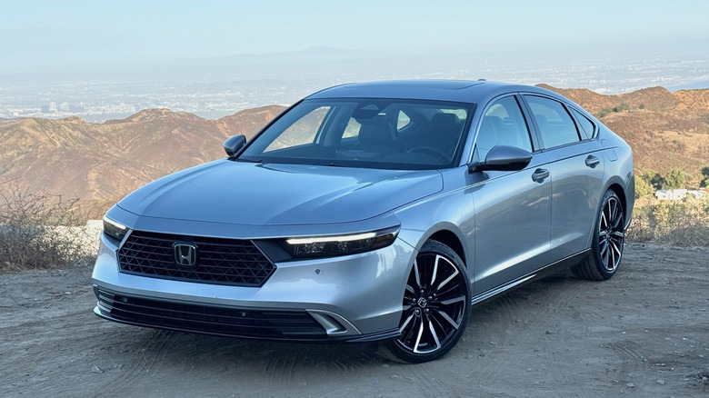 2026 Honda Accord parked on a hillside