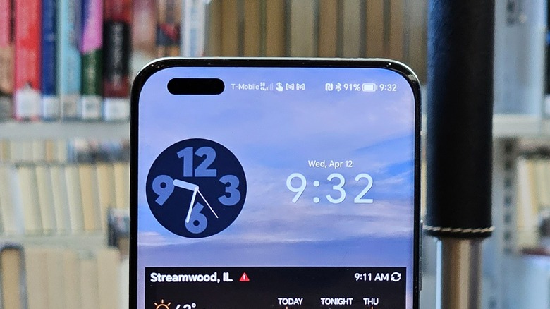 Phone with a camera cutout