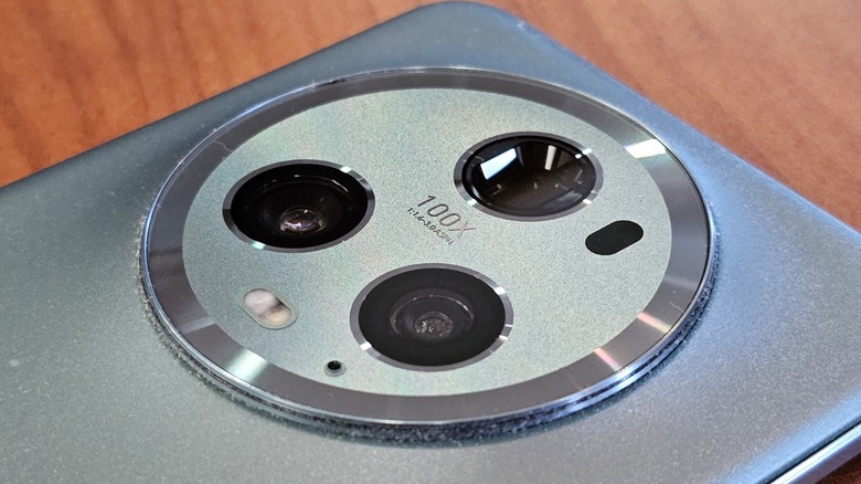 closeup of camera module