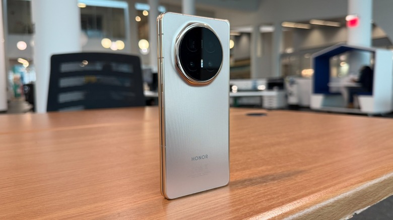 Honor Magic V6 on a table