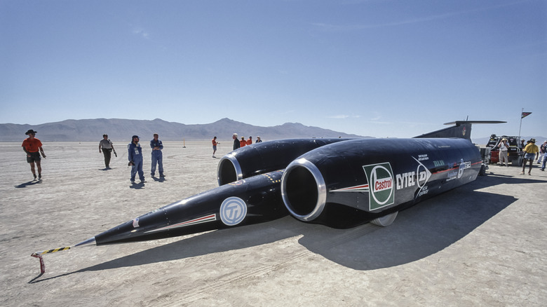 Thrust SSC land speed record car, front-left view