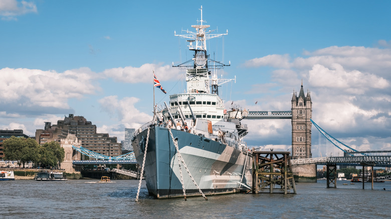 HMS Belfast, a 9 deck World War 2 navy warship
