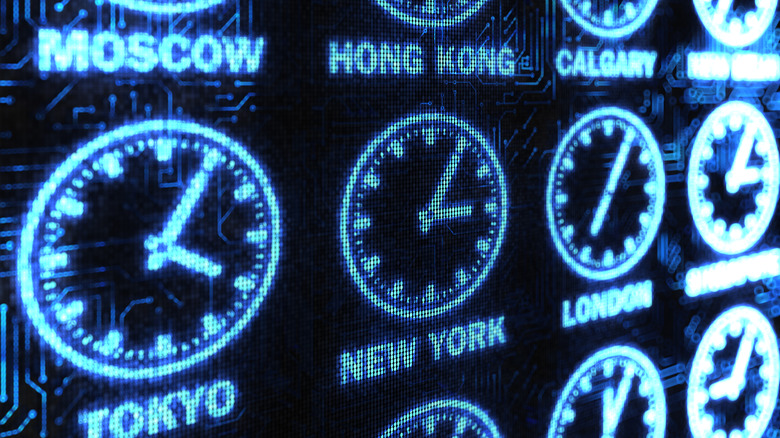 Digital time zones