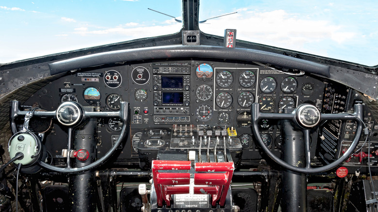 Cockpit of B-17 Flying Fortress