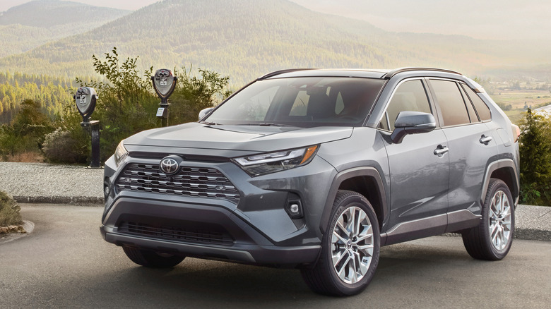 Front-quarter shot of a 2025 Toyota RAV4