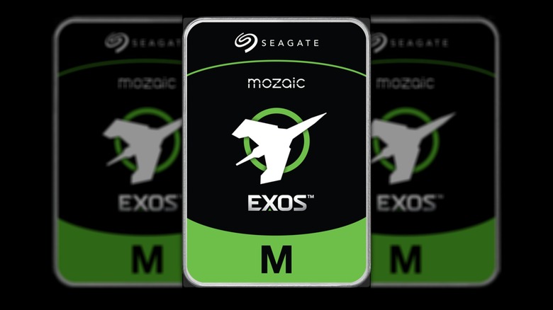 A Seagate mozaic 3 exos M hard drive (HDD)