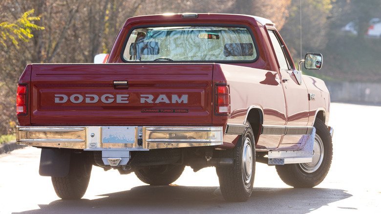 1989 red dodge ram