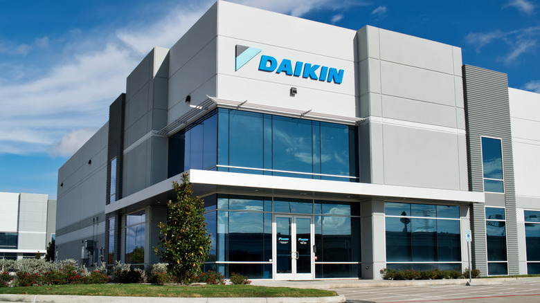 Exterior view of Daikin company building.