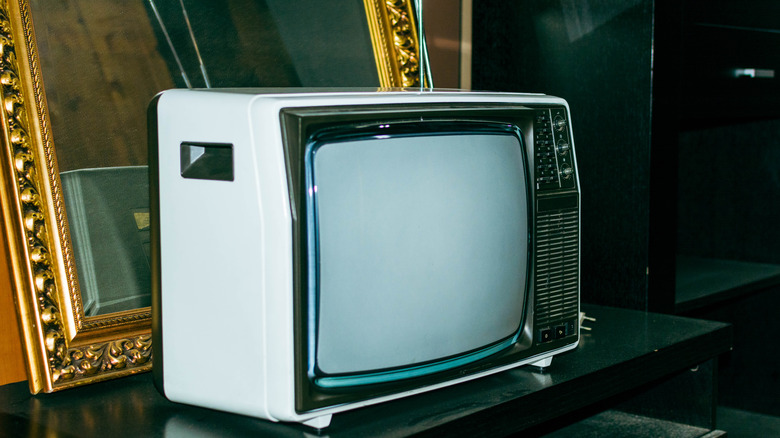 An old CRT TV