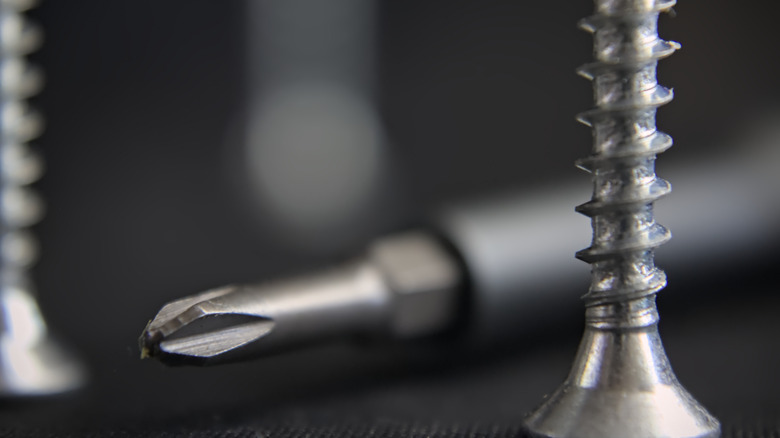 Picture displaying a Phillips Head screwdriver and screw