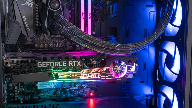 Nvidia Geforce RTX GPU installed in desktop PC