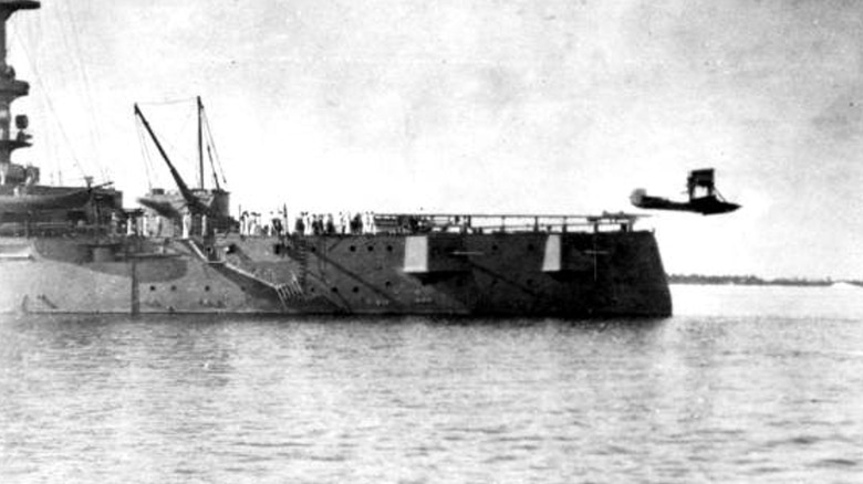 First successful aircraft catapult launch