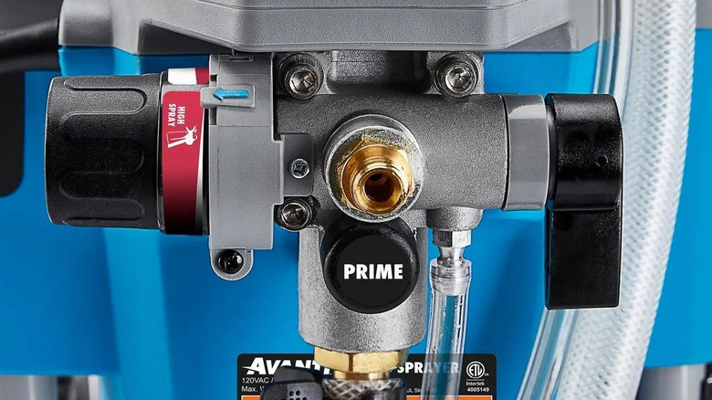 close up for avanti airless sprayer