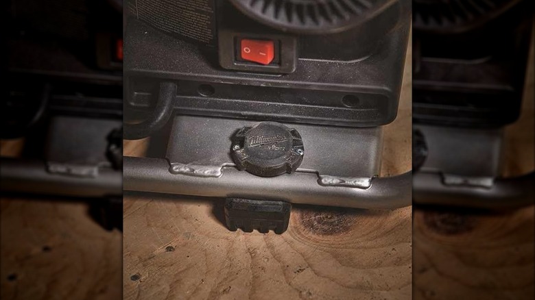 Milwaukee Tick tracker attached to power tool