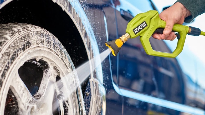 Ryobi RY14AM12 trigger handle and nozzle attachment