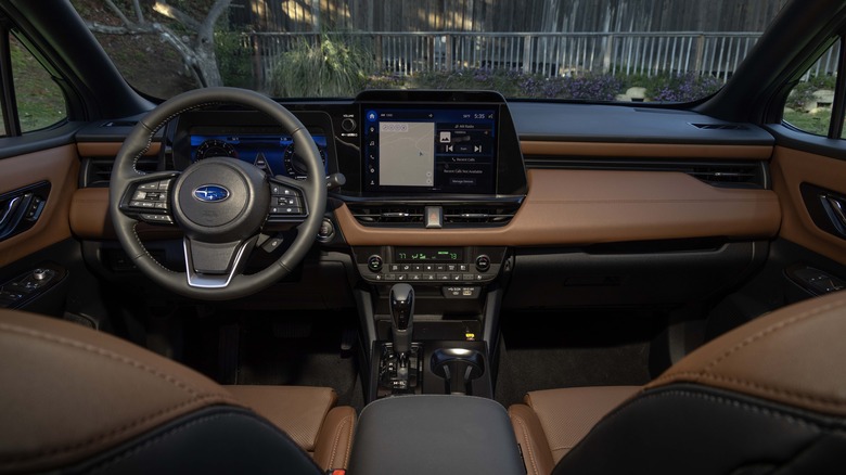 The revised interiors of the 2026 Subaru Putback now gets a larger central screen and a new digital guage cluster