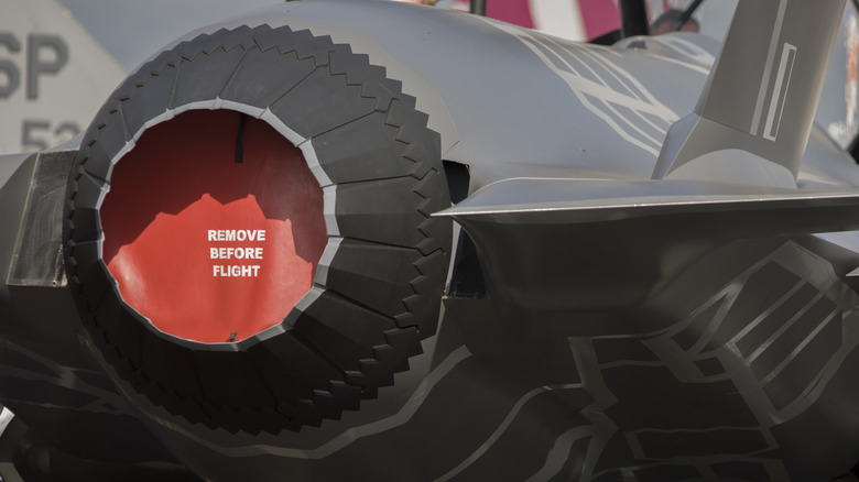 Rear view of F35B nozzle