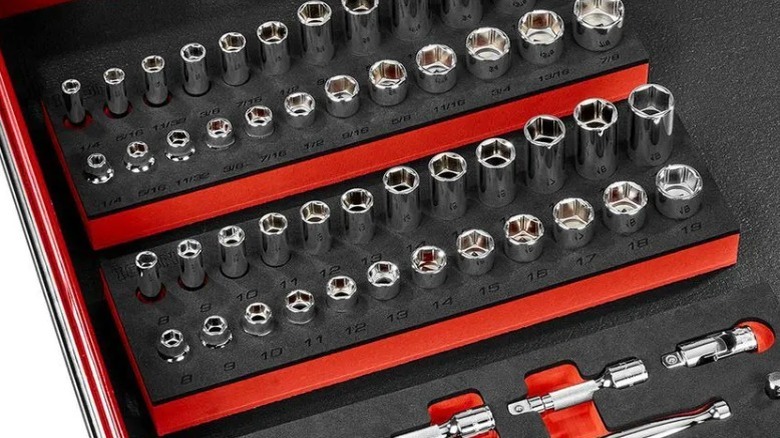 Close-up of Icon socket set