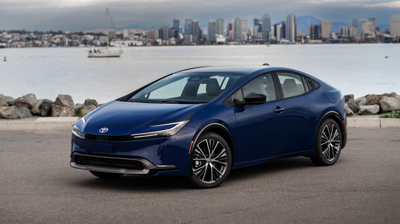 2026 Toyota Prius viewed from front 3/4 angle