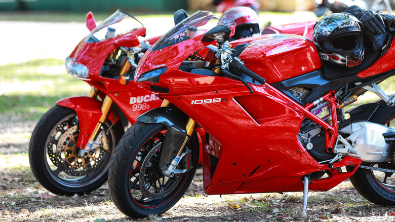 Two Ducati motorcycles