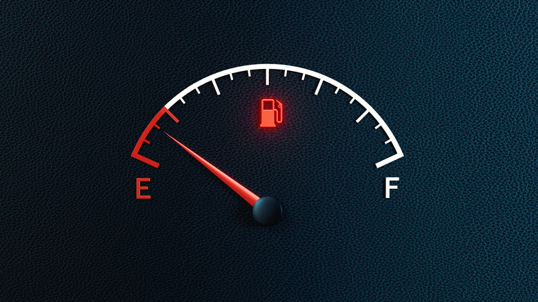 fuel guage on empty