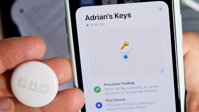 AirTag with Precision Finding on iPhone