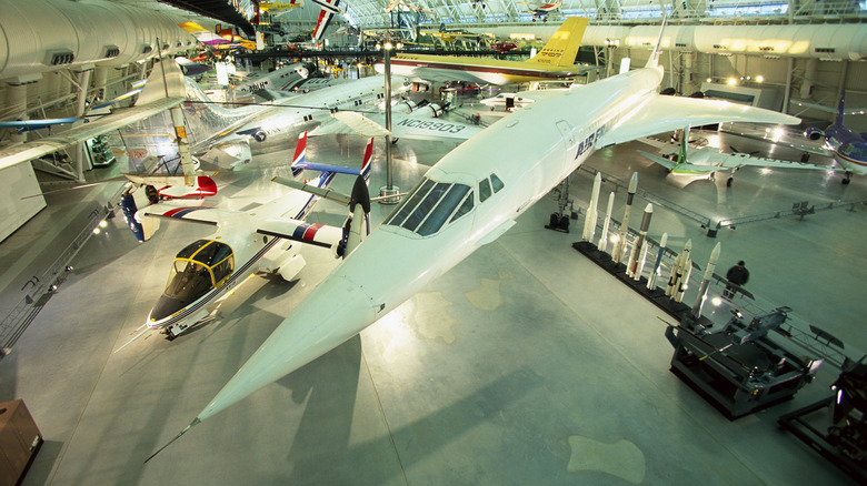 Concorde on display at National Air and Space Museum's Steven F. Udvar-Hazy Center