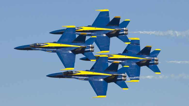 The Blue Angels In Diamond Formation
