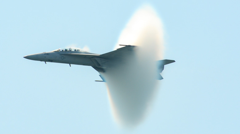 F-15 breaking sound barrier