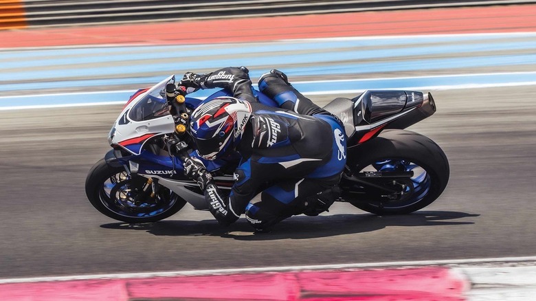 2026 Suzuki GSX-R1000R cornering on a racetrack