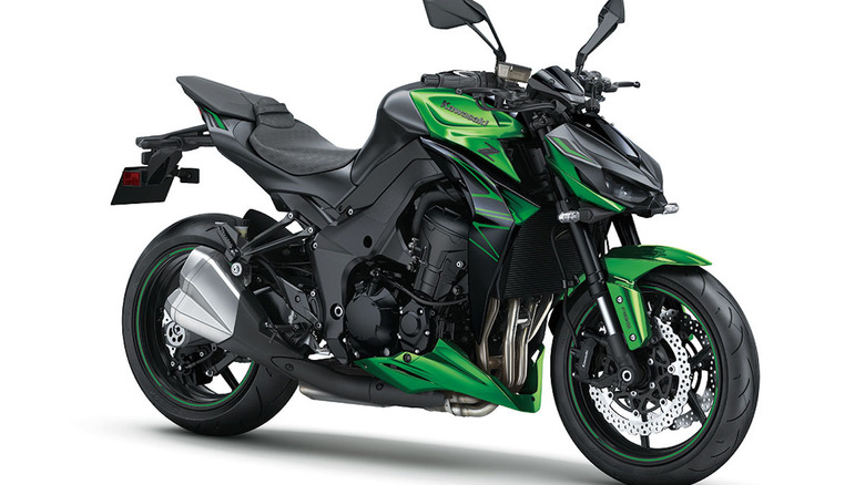 2023 Kawasaki Z1000 naked sport bike on a white background