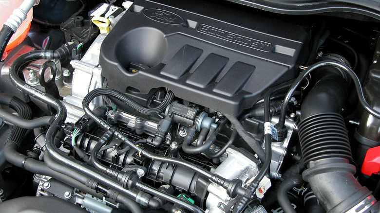 Ford EcoBoost engine in bay