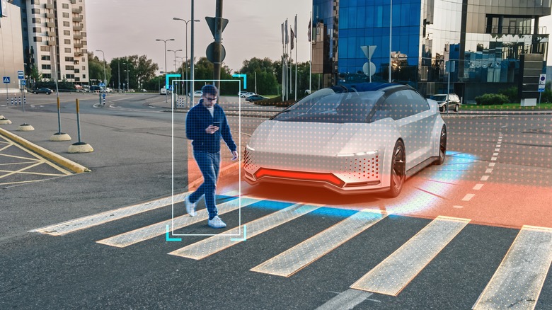 Self-Driving Car scanning 3D objects