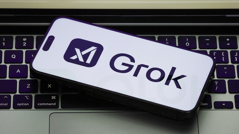 xAI's Grok chatbot on a phone.