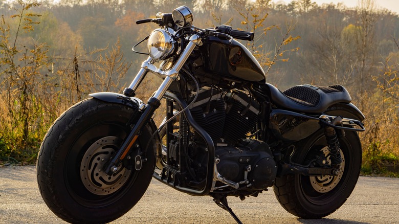 Harley-Davidson motorcycle parked