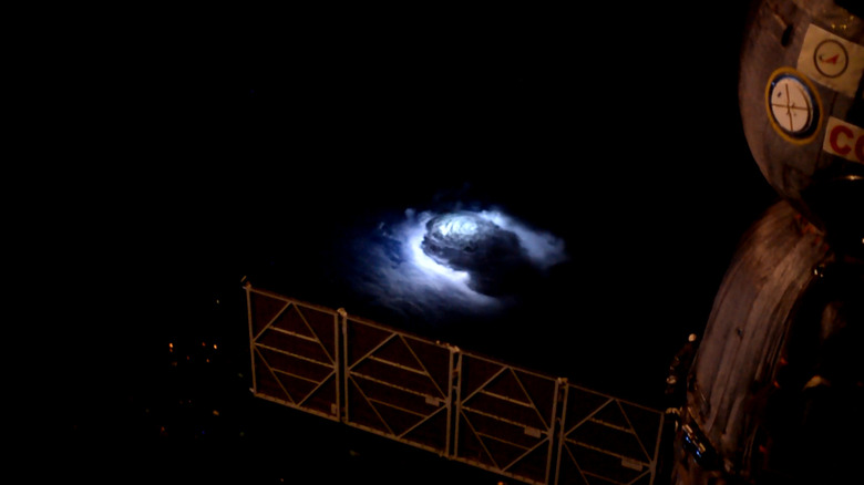 Thunderstorm seen from Space Station