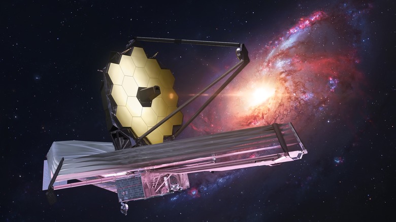 JWST in space concept artwork