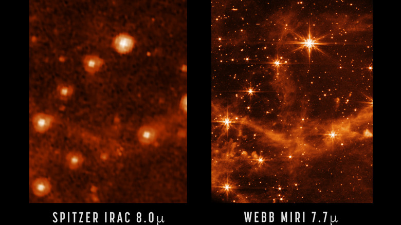 Spitzer v MIRI