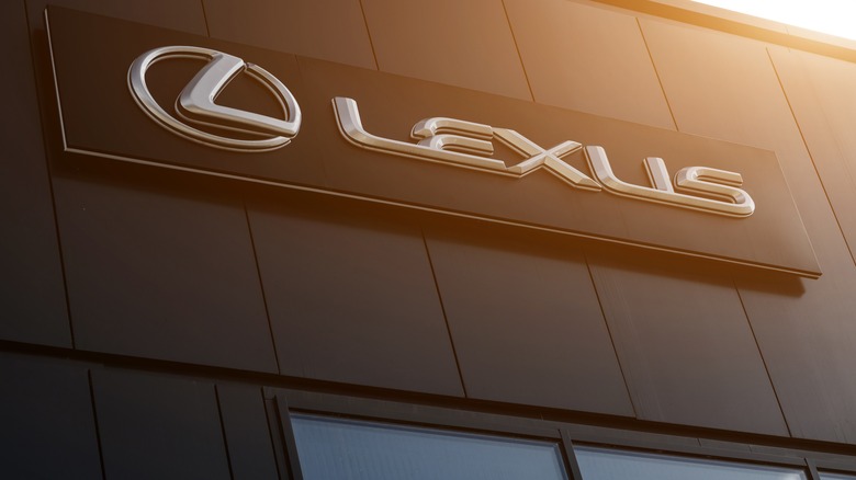 Lexus logo on building