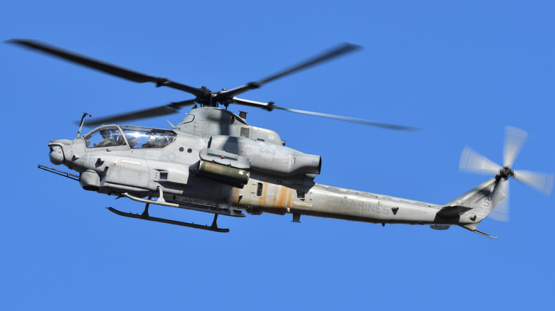 Side view of AH-1Z Viper in flight