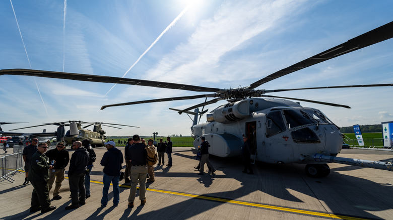 CH-53K King Stallion on display at an air base