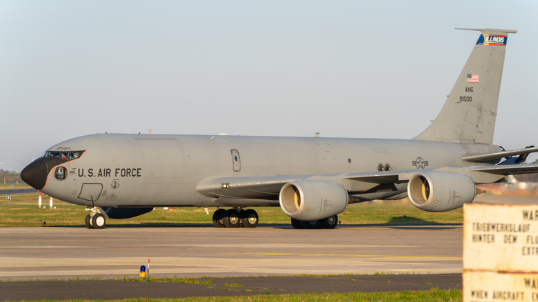 a military aerial refueling tanker aircraft