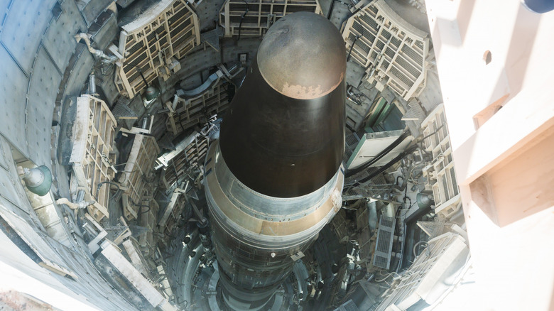 ICBM pictured from above