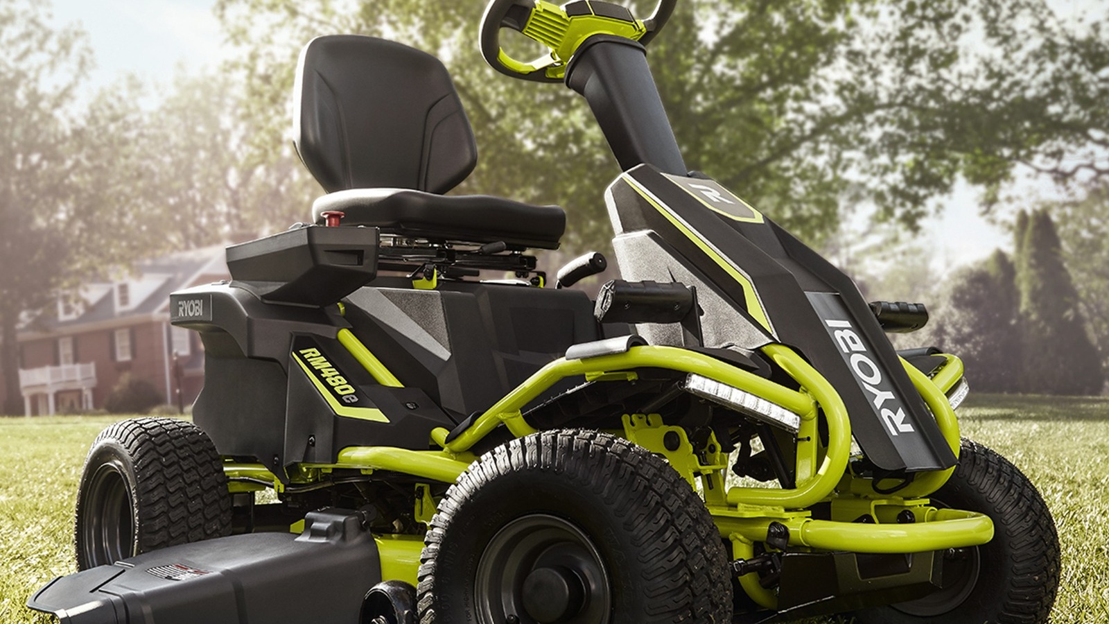 How Long Do The Batteries Last In Ryobi's RM480E Electric Riding Lawn Mower?