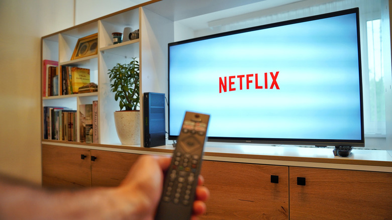 Opening Netflix on a smart tv
